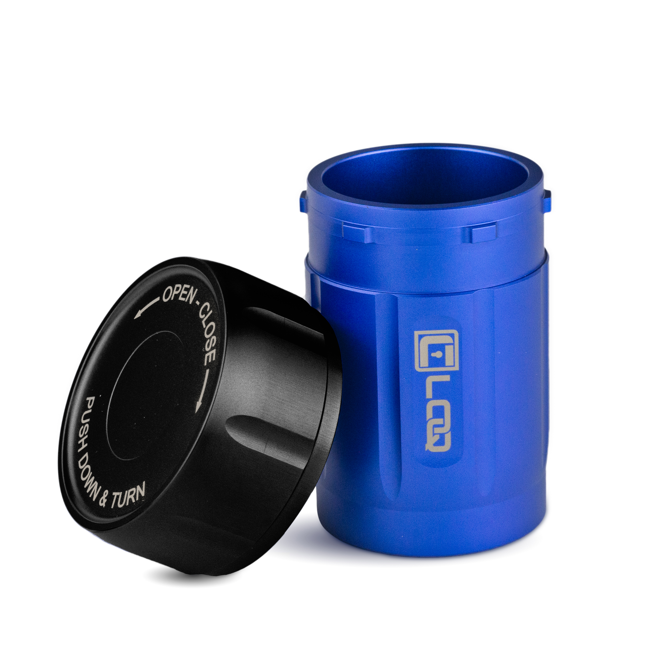 Transcend Sapphire Blue Aluminum Alloy Body Black Aluminum Cap 80CC - Factory Second